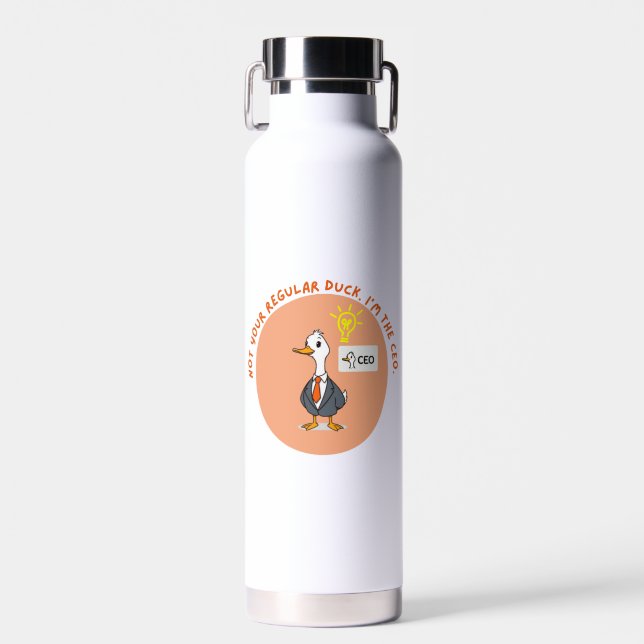Botella De Agua Funny CEO Duck - Business Boss Gift Idea (Delantero)