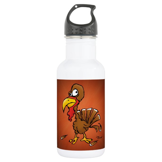 Botella De Agua Funny Derp Turkey Personalizado (Anverso)