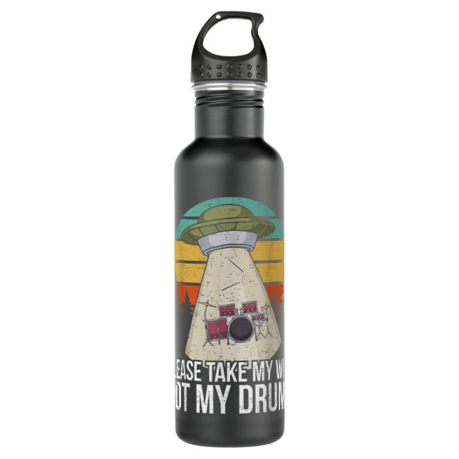 Botella De Agua Funny Drummer Drumming Drumming Kit Percusación I  (Anverso)