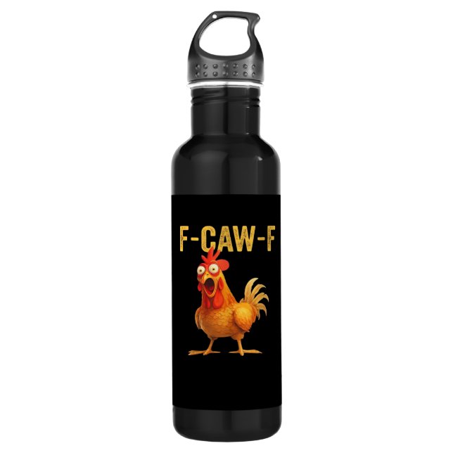 Botella De Agua Funny F-Caw-F Chicken Creative Casual (Anverso)