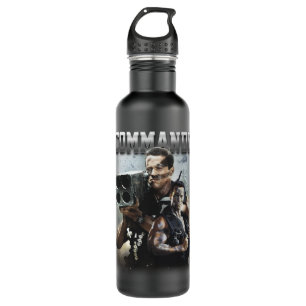 Botella De Agua Funny Gift Commando Bootleg Tee Arnold Schwarzeneg