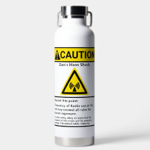 Funny Ham Shack Caución Radio Operador