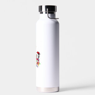 Botella De Agua Funny Labrador Perro Navidades Tee Snowman Xmas Li
