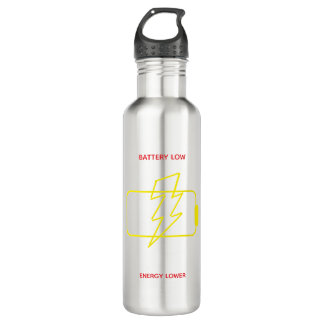 Botella De Agua Funny Low Battery Stainless Steel Bottle