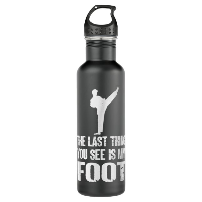 Botella De Agua Funny Martial Arts Karate  (Anverso)