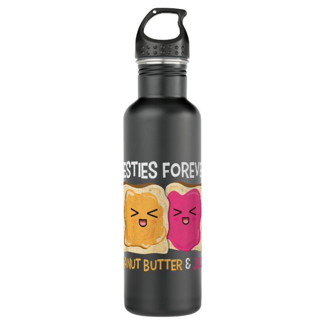 Botella De Agua Funny Peanut Butter y Jelly Cute Girlfriend Bestie (Anverso)