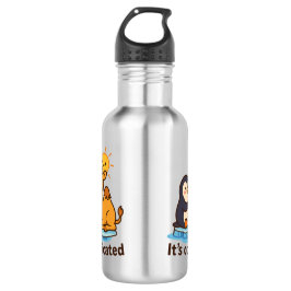 Botella De Agua Funny Penguin & Giraffe Water Bottle 
