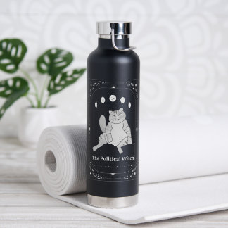 Botella De Agua Funny Political Cat Feminist Gift Liberal Democrat