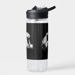 Botella De Agua Funny Soccer Heartbeat Soccer Player