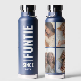Botella De Agua Funtie | Divertido Guay tía Personalizado Año 4 Co