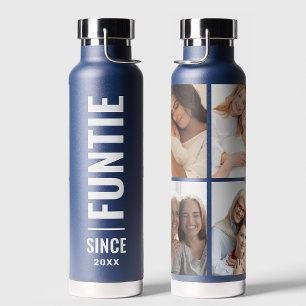 Botella De Agua Funtie   Divertido Guay tía Personalizado Año 4 Co