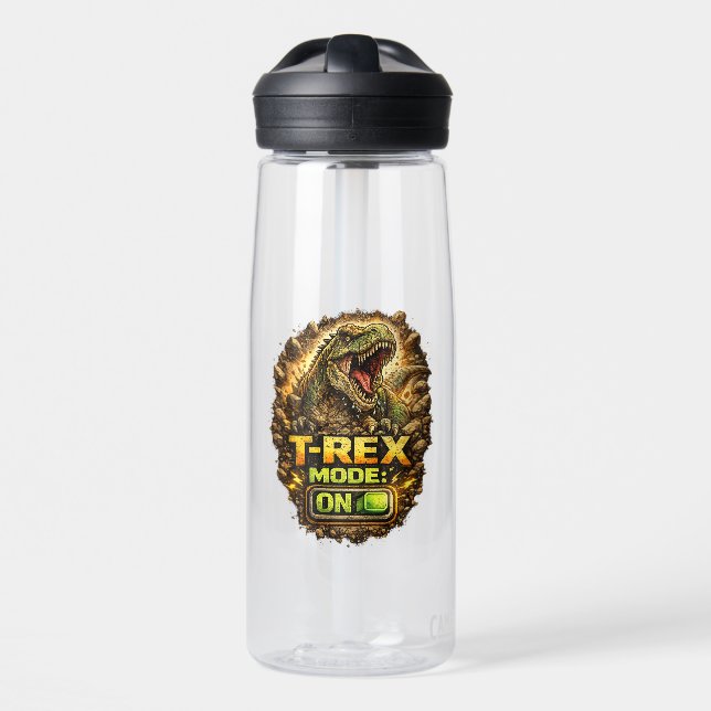 Botella De Agua Furia T-Rex: Rey de los Dinosaurios (Delante)