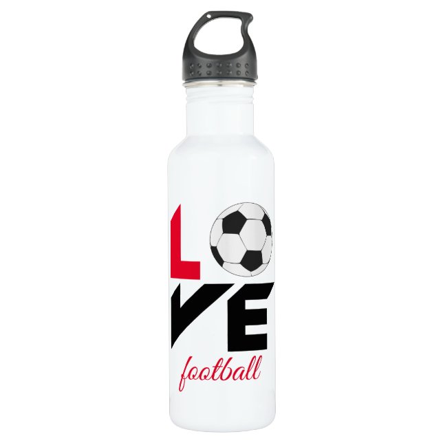 Botella De Agua Fútbol de amor (Anverso)