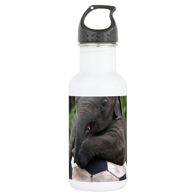 Botella De Agua Fútbol del elefante (Anverso)