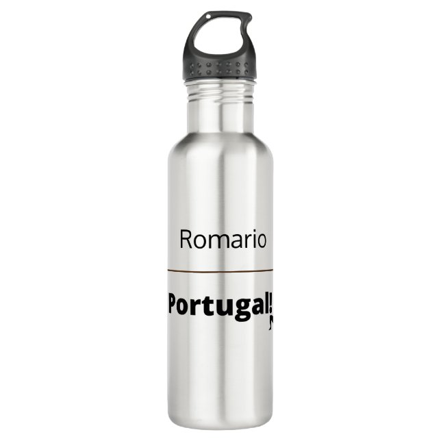 Botella De Agua Fútbol en Portugal, personalizable (Anverso)