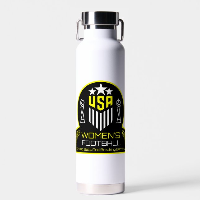 Botella De Agua Fútbol femenino americano (Delantero)