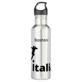 Botella De Agua Fútbol Italia, personalizable