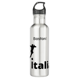 Botella De Agua Fútbol Italia, personalizable