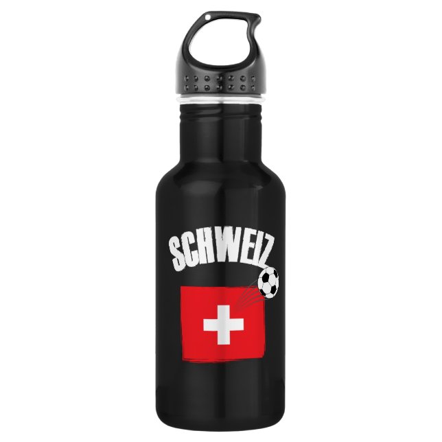 Botella De Agua Fútbol Suiza Schweiz (Anverso)