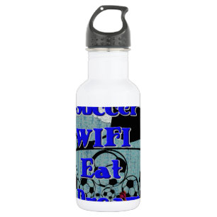 Botella De Agua Fútbol WIFI Eat Dream - Fun Sports Art Print