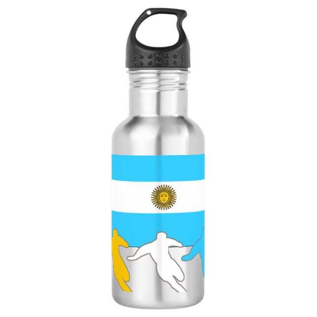 Botella De Agua Futbolistas De Argentina (Anverso)