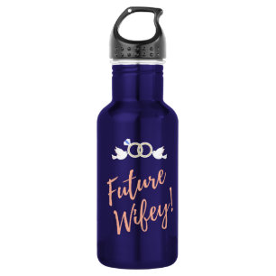 Botella De Agua Future Wifey Amor de Pájaros  