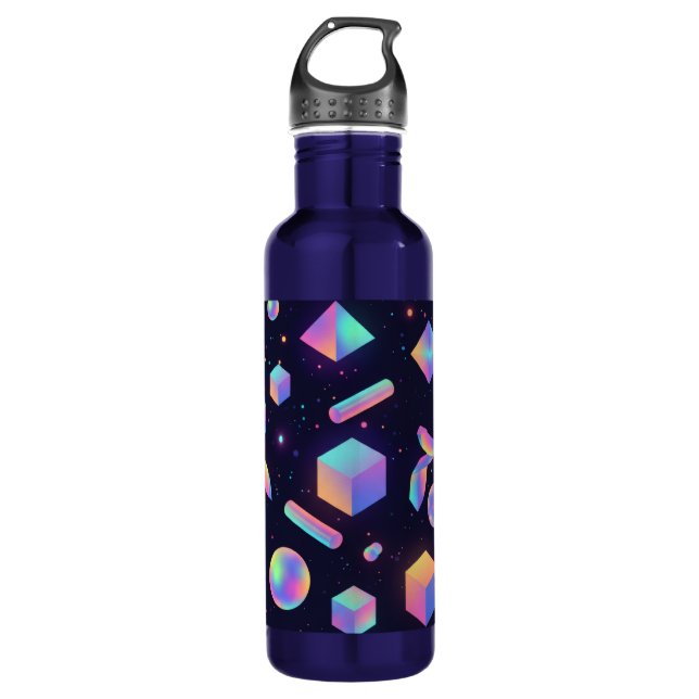 Botella De Agua Futuristic 3D Holographic Space Water Bottle (Anverso)