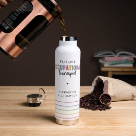 Botella De Agua Futuro personalizado al terapeuta ocupacional cont