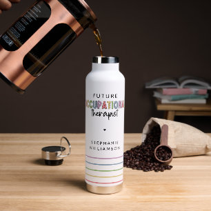Botella De Agua Futuro personalizado al terapeuta ocupacional cont