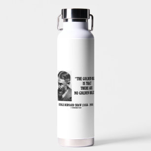 Botella De Agua G. B. Shaw Golden Rule No Golden Rules Cita