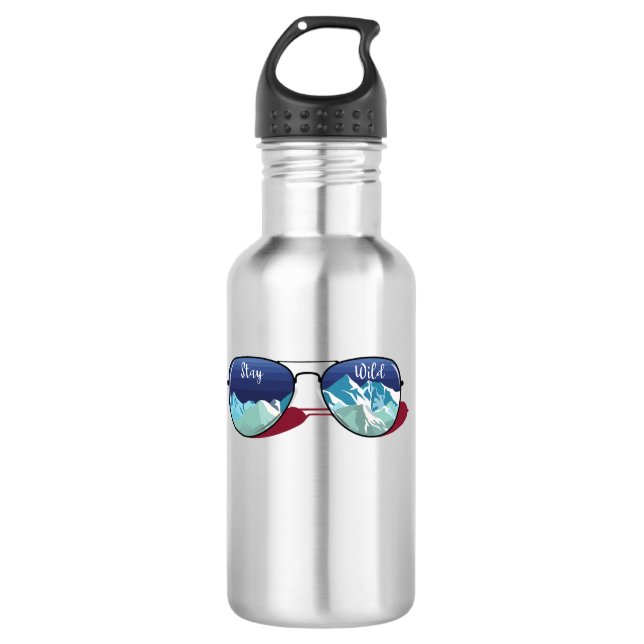 Botella De Agua Gafas de sol de montaña (Anverso)