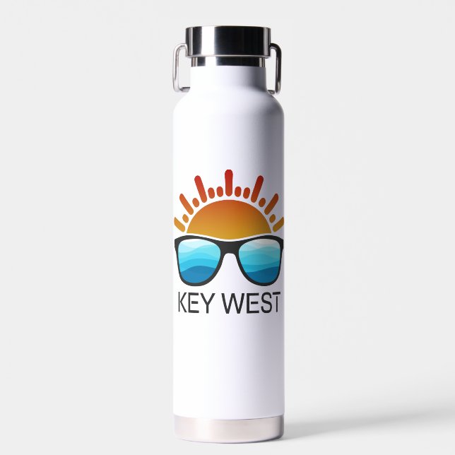 Botella De Agua Gafas de sol Key West Florida (Delantero)
