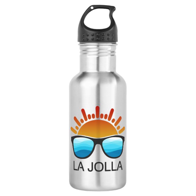 Botella De Agua Gafas de sol La Jolla California (Anverso)