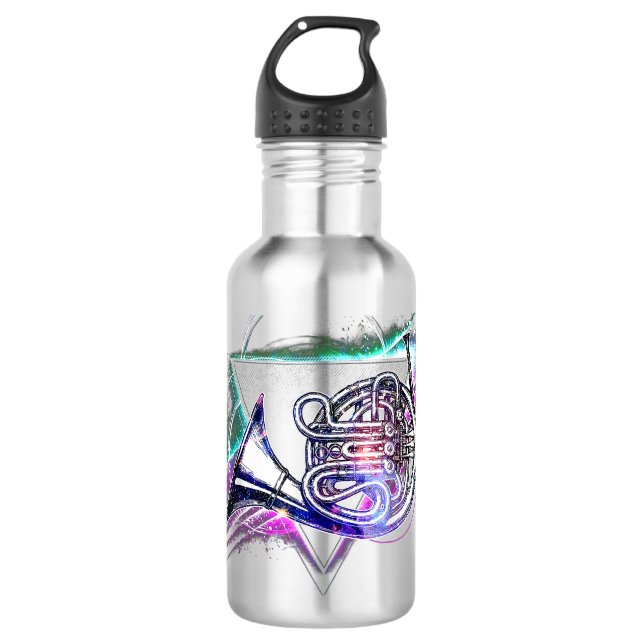 Botella De Agua Galaxia estética Cuerno Francés4 (Anverso)