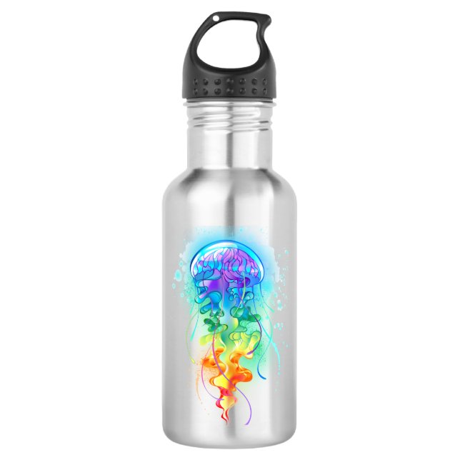 Botella De Agua Gallito arcoiris (Anverso)