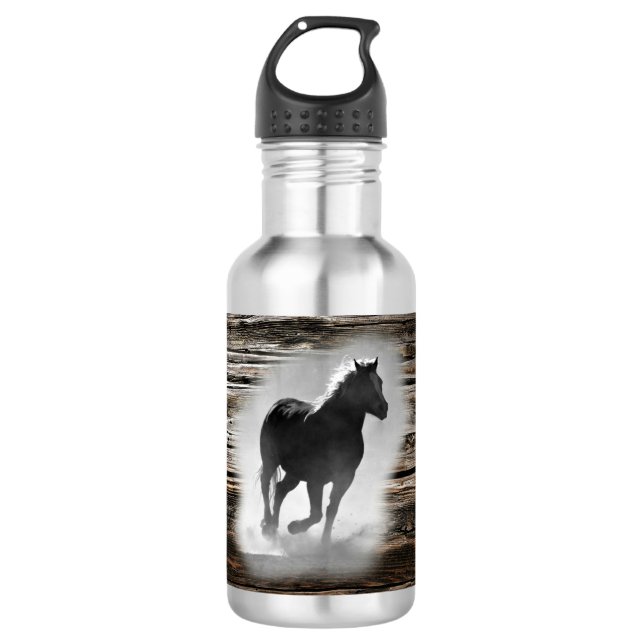 Botella De Agua Gallopaje de caballos salvajes (Anverso)