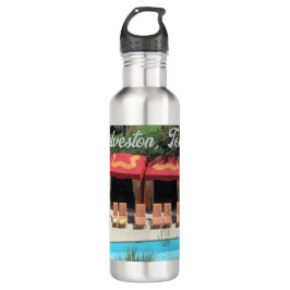 Botella De Agua Galveston, Texas - San Luis Hotel Sundeck - 