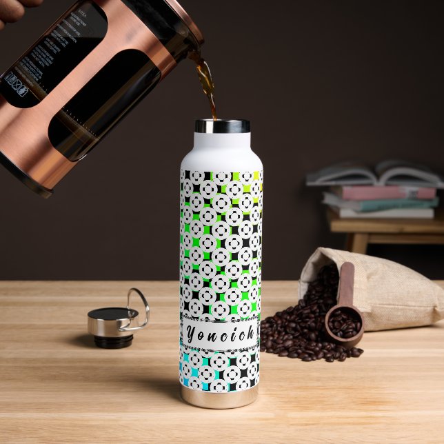 Botella De Agua Gamepad negativo de Kenneth Yoncich (Café)