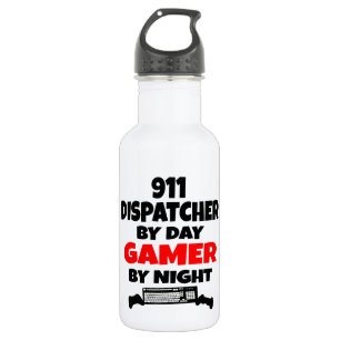 Botella De Agua Gamer 911 Dispatcher