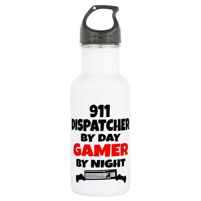 Botella De Agua Gamer 911 Dispatcher (Anverso)