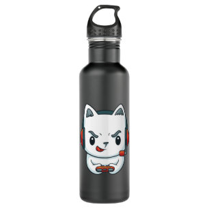 Botella De Agua Gamer Kitten
