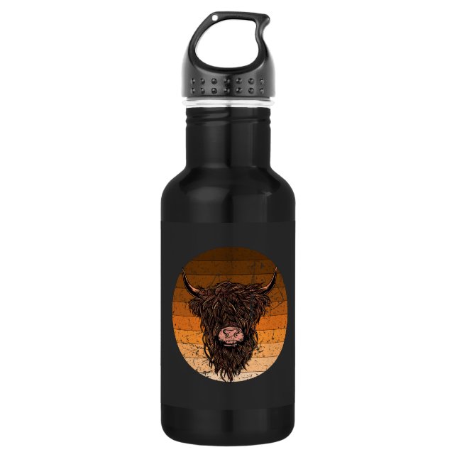 Botella De Agua Ganado escocés de tierras altas (Anverso)