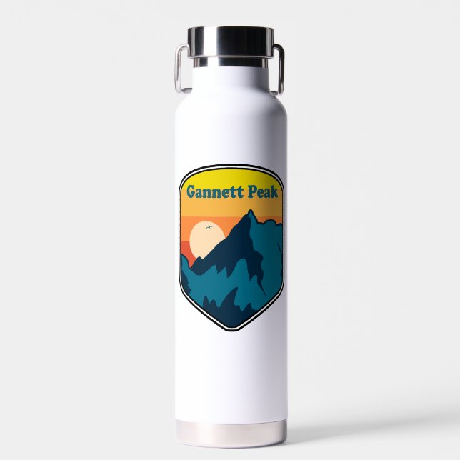 Botella De Agua Gannett Peak Wyoming Sunrise (Delantero)