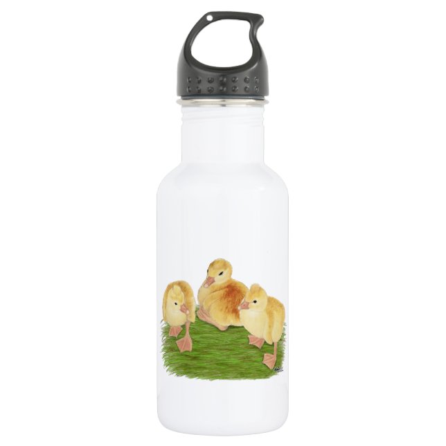Botella De Agua Gansitos Buff Crestados (Anverso)