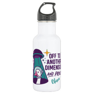 Botella De Agua Ganso OVNI Personalizado, Regalo Divertido del Esp