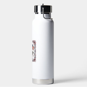Botella De Agua Ganso Patriótico Grabado Antiguo