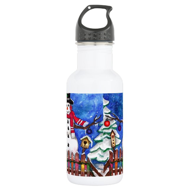 Botella De Agua Garden Snowman (Anverso)