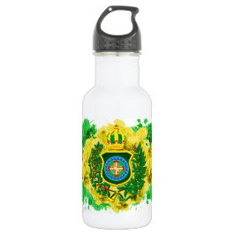 Botella De Agua Garrafa de Água com bandeira Imperial Aquarelada