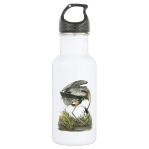 Botella De Agua Garza de gran azul por Audubon