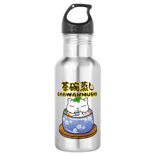 Botella De Agua Gastronomía japonesa Chawanmushi Cat